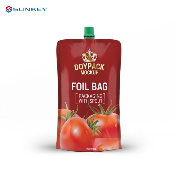 VMPET Custom Printed Spout Pouch Bags Stand Up Drink Pouch Packaging Clear Wine