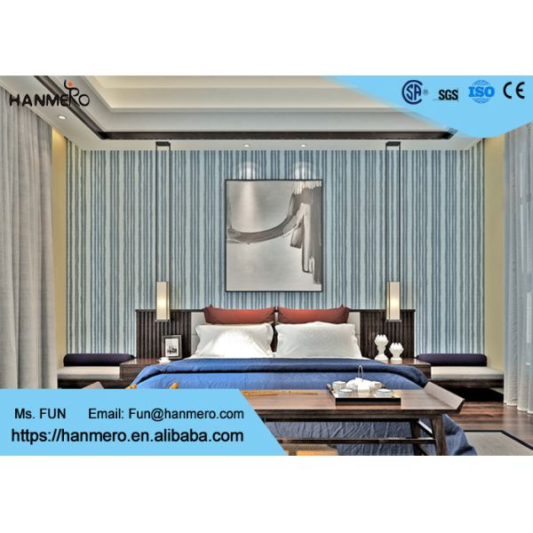 Black And Grey Striped Wallpaper / Contemporary Vertical Striped Wallpaper