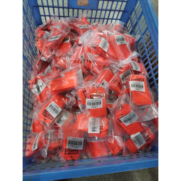 Custom Lockout Eye Wash / Shower Inspection Record Tag 7"x4"