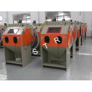 Industrial Media Blasting Equipment Dustless Burrs Residue Removing Support