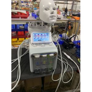 300W Skin Cleaning Machine 6/7 H2o2 In 1 Hydra Facial Black Head Removal