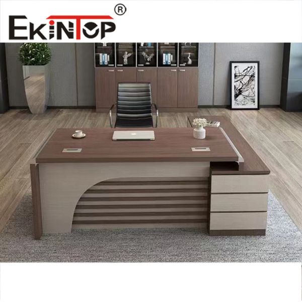 Buy Particleboard Office Desk With Side Table OEM ODM Commercial Furniture at wholesale prices
