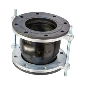 Quality End Face Fully Sealed Natural Rubber Expansion Joint KDF EN 1092-2 Dn200 Stainless Steel Flange for sale