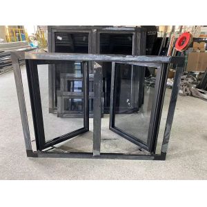 Custom Aluminum Frame Single Double Tempered Glass Casement Window