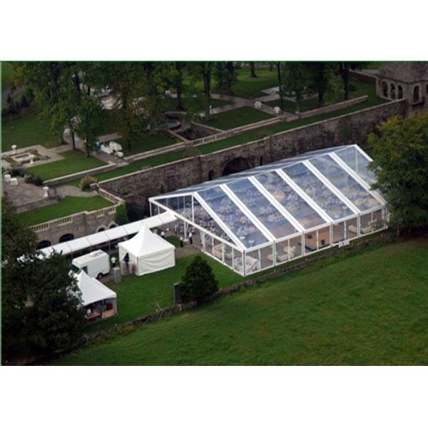 Transparent A Frame / Pagoda / Arc Shape Clear Roof Tent For Wedding Reception