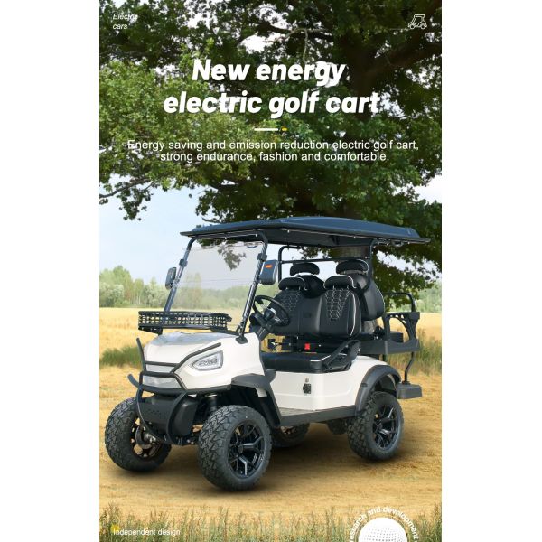 Off Road Club Car with Rear Hub Motor 6 Passenger 5KW Electric Hunting Golf Cart