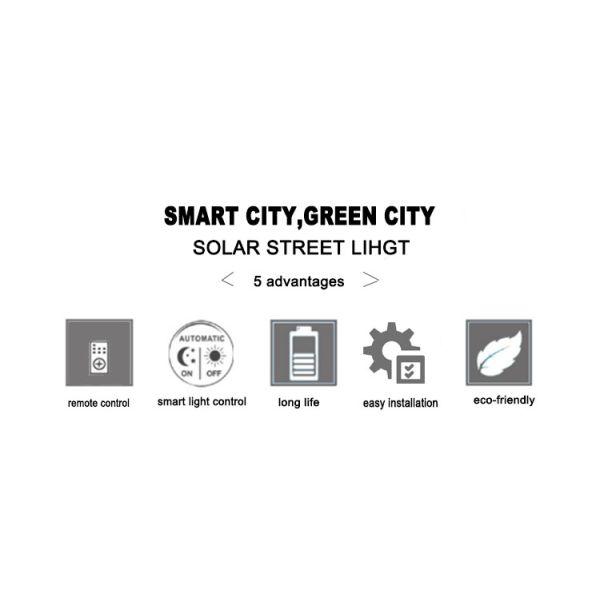 Installed On Poles And Walls LED Solar Street Lamp SMD Chips CE Rohs