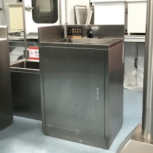 Single-Person Stainless Steel Handwashing Sink Easy Cleaning