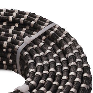Steel Rubber Diamond Wire Saw for Cutting of Reinforced Concrete Granite Marble