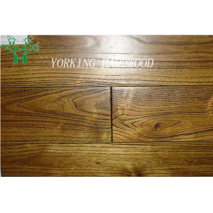 Quality Dark brushed asian teak hardwood flooring for sale