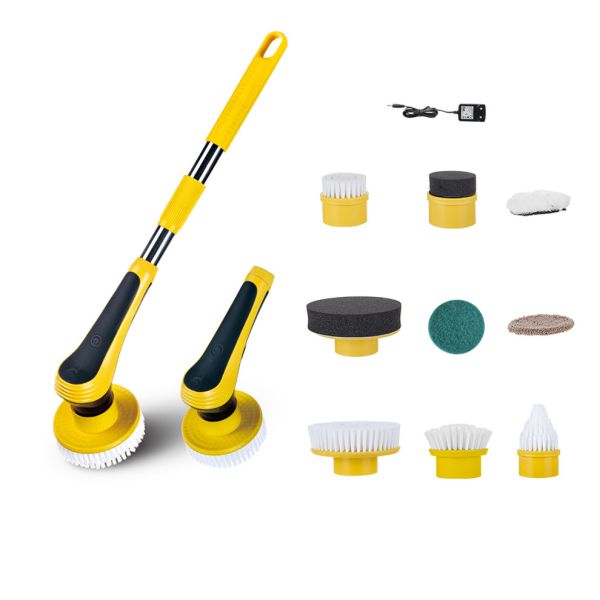 Buy 300rpm Electric Spin Scrubber Adjustable Extension Handle Cleaning Tools at wholesale prices