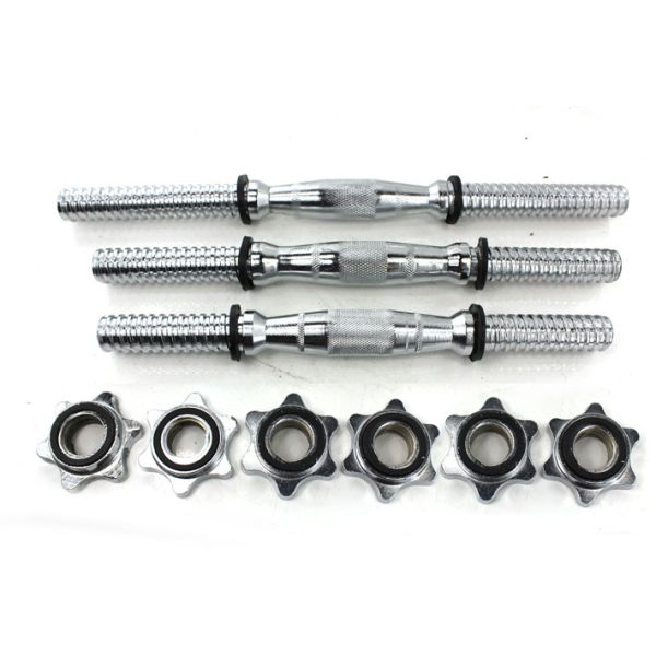 Buy adjustable High quality crossfit Chrome Plated Solid Steel Dumbbell Bar at wholesale prices