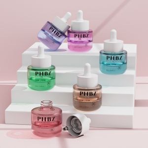 Flat Shoulder Thick 20ml Glass Serum Oil Dropper Bottle