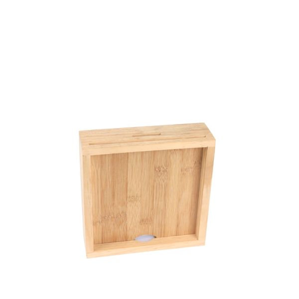 Natural Creative Wooden Storage Box For Travel Vacation Honeymoon Graduation Trip Adult Kids Piggy Bank Money Saving Box