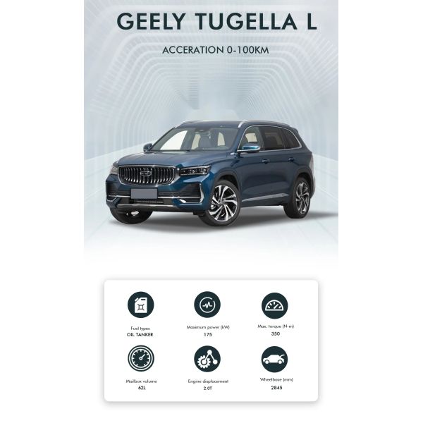 JILI Xingyue L 5-Door Suv Smart Adult Mobility Electric Vehicle Car 4770x1895x1689mm