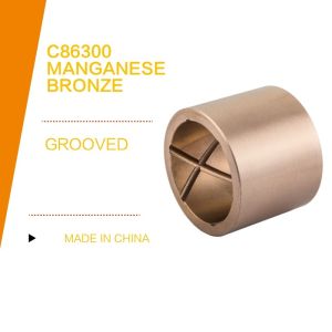 Lubrication Hole Grooves Turned Tempered Cylindrical Manganese Bronze Sliding