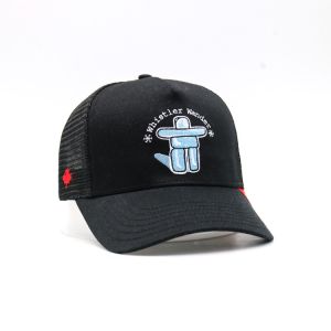 5-Panel Cotton Trucker Cap With Costom Design Embroidered Trucker Hat Unisex Men