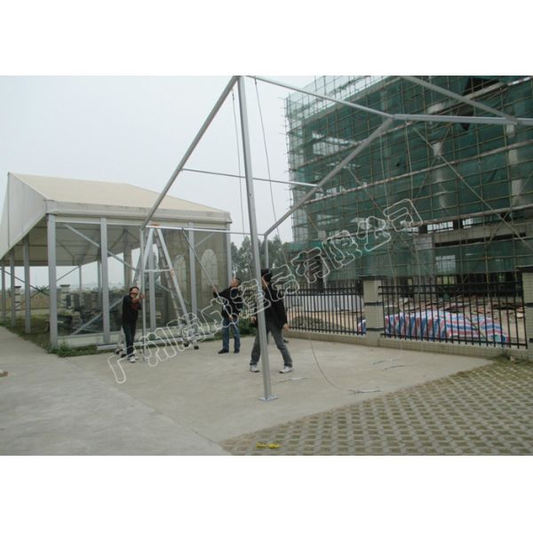 PVC Roof Cover And Glass Wall Tent Classic Luxury Kenya Tent With Party Decorations