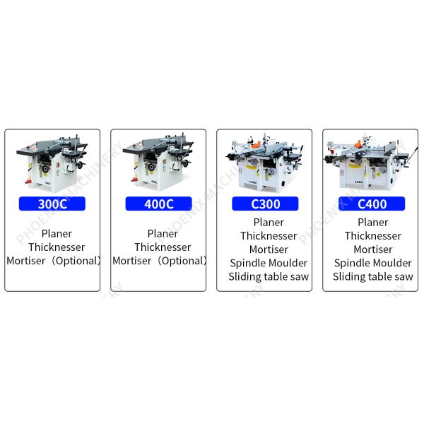 290 KG 300C Woodworking Planer Multi Function Combination Woodworking Machine With 3 Functions
