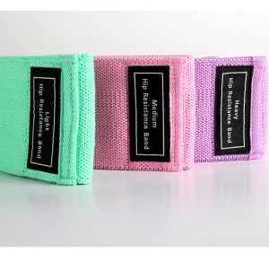 Ultra Stretchable TPE Heavy Fabric Resistance Bands Pink 25in