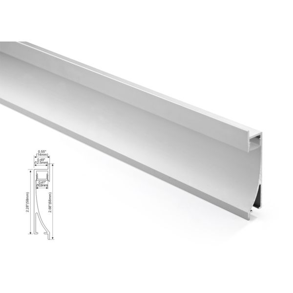 Buy Surface-mounted lights LED Linear lighting Aluminum Profile Diffused Cover at wholesale prices