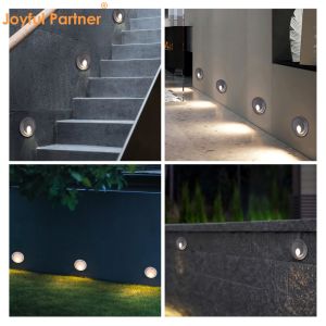 1W Aluminum Housing Outdoor Wall LED Lights Hallway LED Stair Step Light With