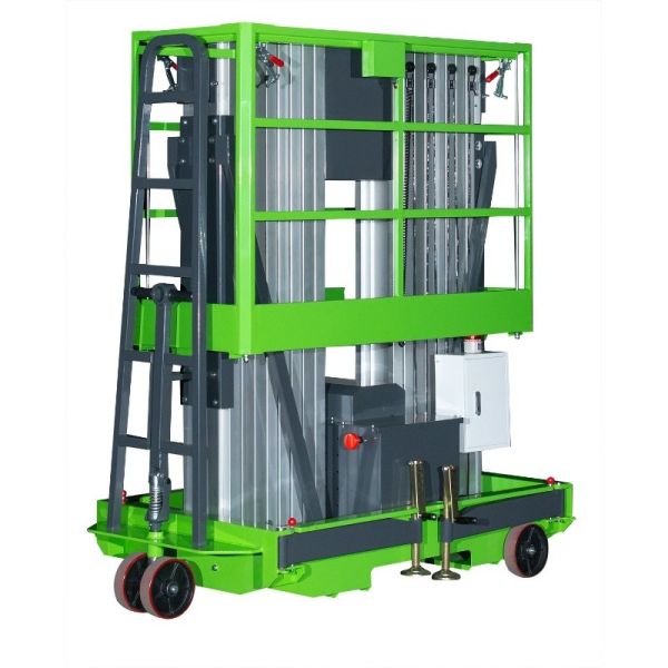Double Mast Manual Pushing Vertical Lifting Platform 12 Meters 200kg Load