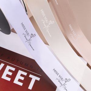 2.5 Literary Ribbon English Floral Art Bow Packaging Gift Cake Flower Decoration