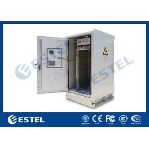 19 inch Galvanized Steel Outdoor Base Station Cabinet Outdoor Telecom Cabinet With DC48V