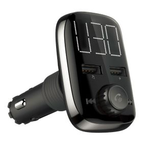 Quick Charger Car Kit FM Transmitter MP3 Player With Large LED display Dual USB
