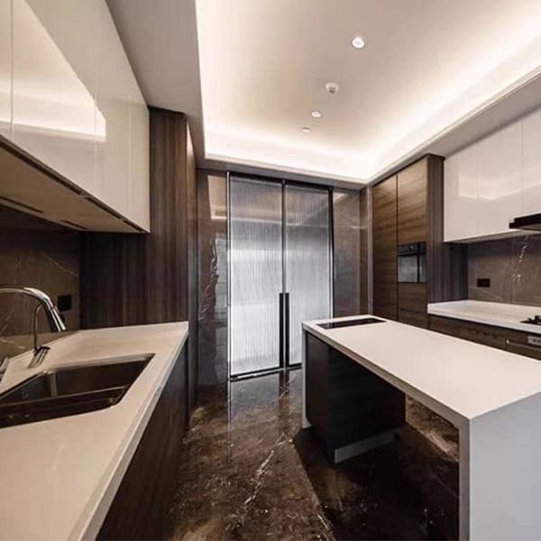 Melamine Board Modern Kitchen Cupboards Cabinet with Durable and Waterproof Material
