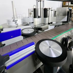 Automatic Square Canister Jar Single Side Label Applicator Round And Flat Bottle