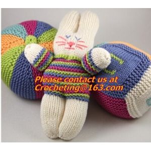 Handmade new style pure color crochet mou, Crochet Stuffed Toy Doll,knitting