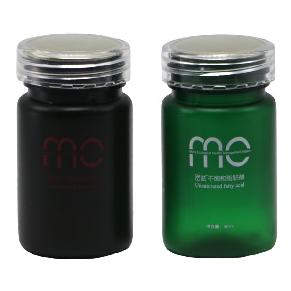 Medicine Powder Capsule 70ml PET Plastic Bottle with Screw Cap and Label Printing