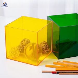 Rectangular Transparent Acrylic Food Display Box Easy Assemble For Super Mall