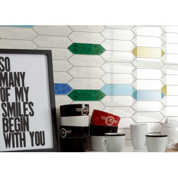 Buy Glossy 3D Inkjet Ceramic Wall Tiles 75x300mm Modern Design at wholesale prices