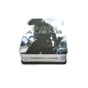 rectugular double cover DVD tins