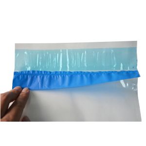 Stock Plain Tamper Evident Security Bag Without Printing Strong Adhesive