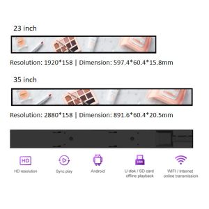 Supermarket Stretched Indoor Full Color Led Display P1.875