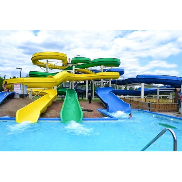 OEM Adults Outdoor Water Park Sports Playground Equipment Fiberglass Slide