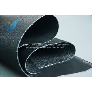 1.5mm Silicone Coated Fiberglass Fabric Heat Resistant Satin Weave