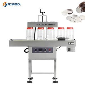 Continuous Food Container Sealing Machine with Aluminum Foil Induction Gasket