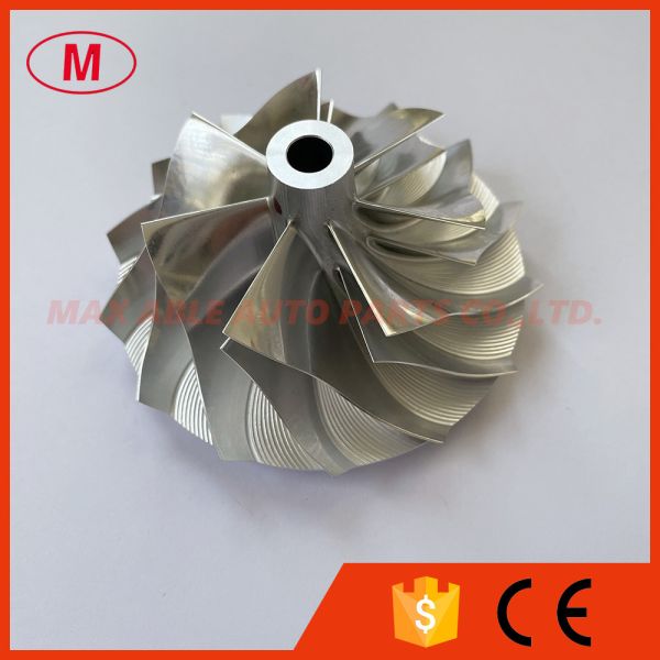 K26 56.85/79.00mm 7+7 blades Turbo milling/aluminum 2618/billet compressor wheel