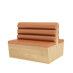 U Shaped Banquette Seating Dining Booth Restaurant Fast Food L120xW60xH105CM