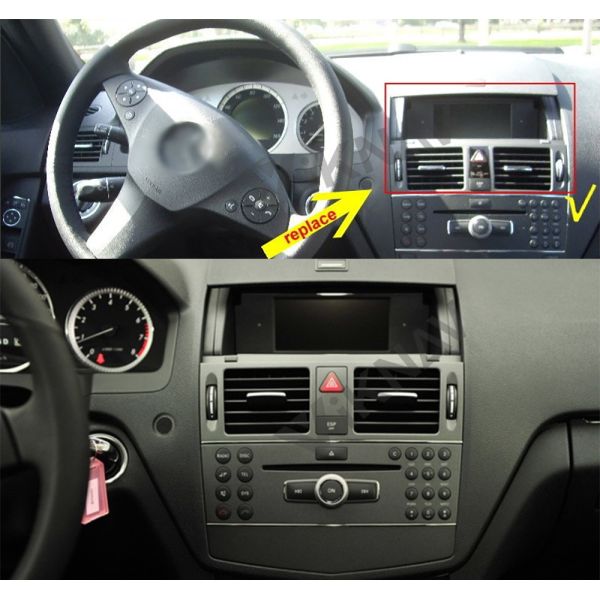 Android10 PX5 Mercedes Benz Radio For C200 C180 W204 2007 To 2010
