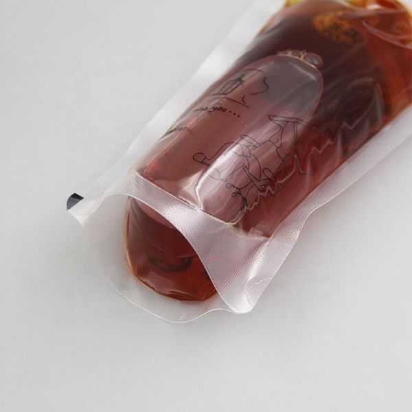 Plastic Clear 8.4oz Liquid Spout Bag For Juice 60-200micron Thickness