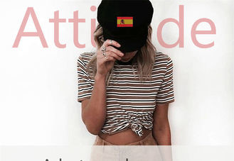 Environmental Friendly Sew On Spain Country Flag Patches 6.2cm Height