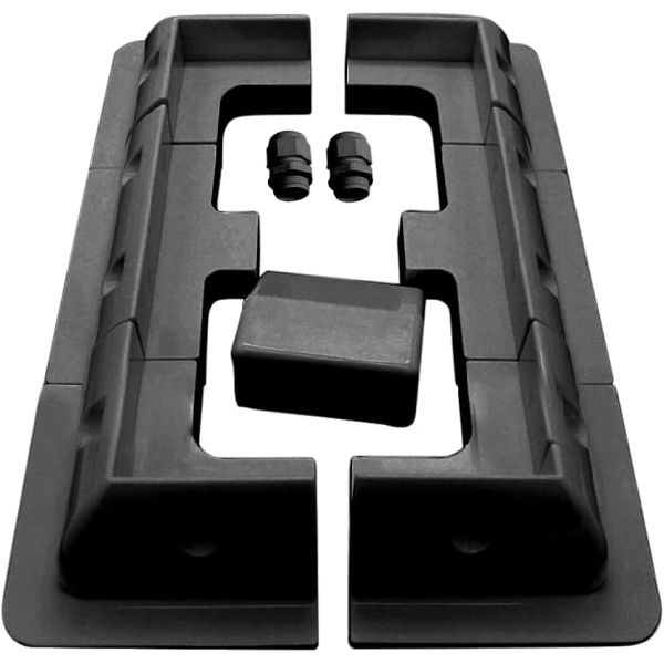 ABS Brackets for Solar Panel Installation on Caravan Motor Home RV 7PCS White Black