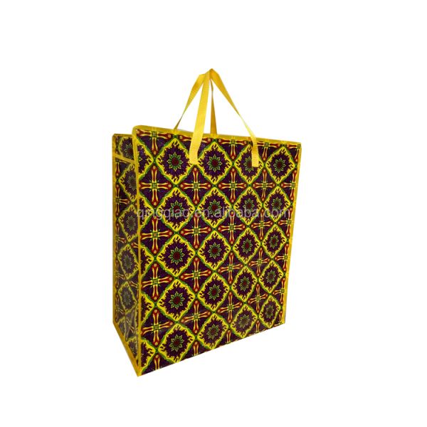 Grocery Woven Shopper Non Woven Poly Bags Lamination Woven Reusable Shopping Bag