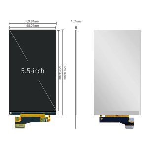 BOE 5.5 Inch Black VR Headset Monitor Screen 2160x3840 MIPI Interface